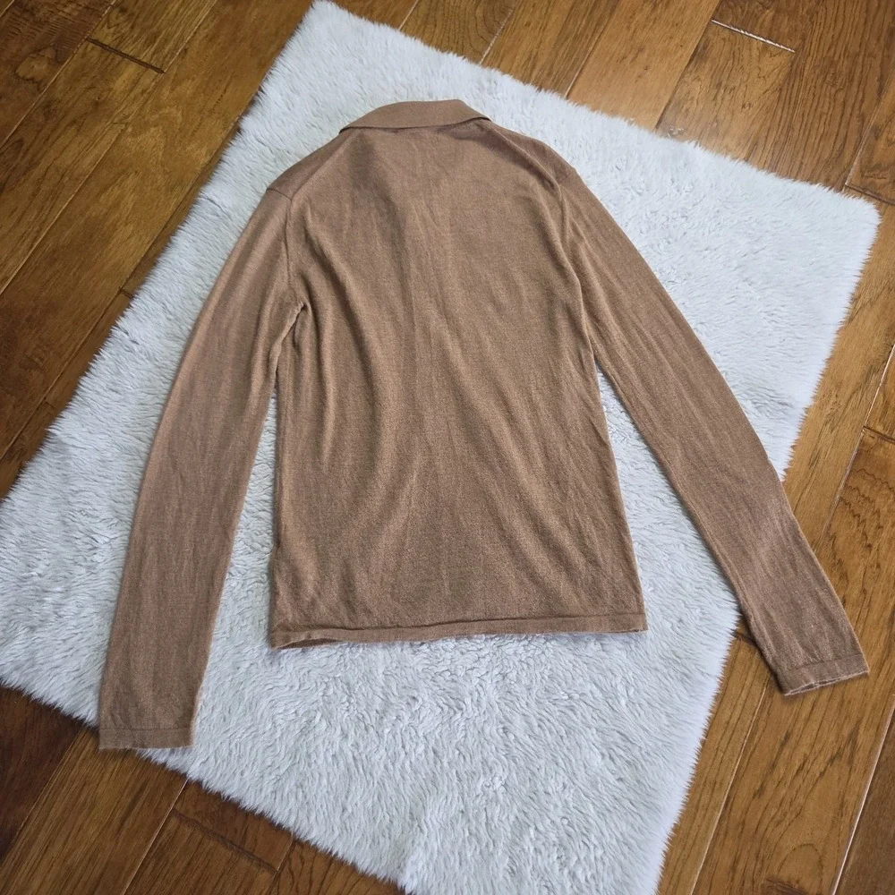 Guest in Residence Showtime Shirt 100% Cashmere Cardigan Sweater Women's XS